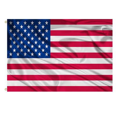 China Promotional Health Care Institutes All Countries 100D Polyester 3x5ft 150x90cm Custom American American Flags for sale