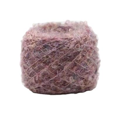 China Anti-pilling Ultra-smooth Beautiful Looking Highly Elastic 2.6Nm Multicolor Yarn Space Dyed Fancy Yarn Loop Yarn for sale