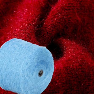 China Color Dyeing Guaranteed 4.5NM Crystal yarn shining Fashion 100% polyester fancy yarn for weaving for sale