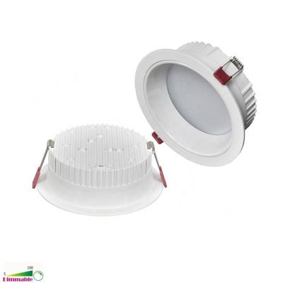 China Dimmable 15W 18W 20w 24W LED Downlight Modern Anti-glare Aluminum Spotlight Living Room Mall Hotel Lighting for sale