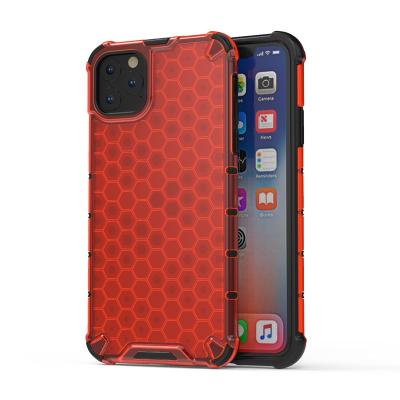 China Back cover suitable for iP11 mobile phone shell new honeycomb iponge 11Promax protective shell anti-drop transparent acrylic for sale