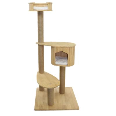 China Wholesale Viable DIY Cat Scratching Post Tree Furniture/Cat Tower Tree Multilayer for sale