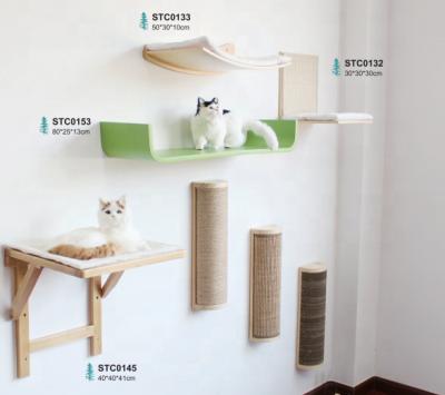 China Wall Mounted Scratcher Kitty Cradle Viable Cat House for Resting and Jumping for sale