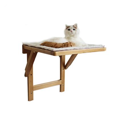 China Sustainable wall mounted cat hammock bed / wooden hammock for cat for sale