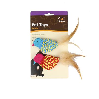 China Modern Viable High Quality Pet Cat Toy / Magic Wand Bird Cat Toy Feather for sale