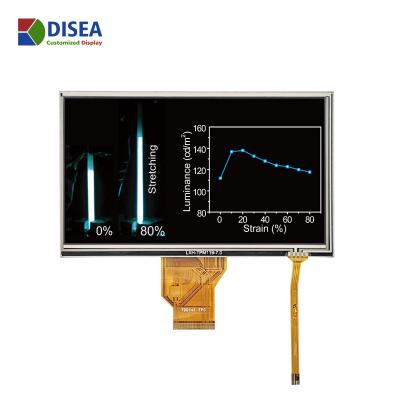 China Resistance Touch Screen 7 Inch HD RGB 50PIN Interface TFT LCD Display Outdoor Module 7 for sale