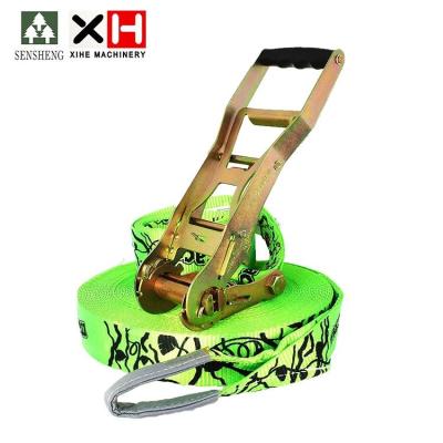 China Professional manufacture 100% polyester lidl slackline 25m slackline SSL002 25m for sale