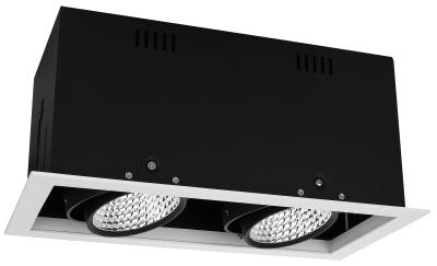 Chine C.P. élevée 95 2*30W doublent la place principale 30deg 1050mA rabattable LED commerciale Downlights d'équilibre à vendre