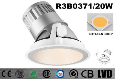 China Round 20 Watt LED Wall Washer Lights 2700K Dimmable Recessed LED Downlights for sale