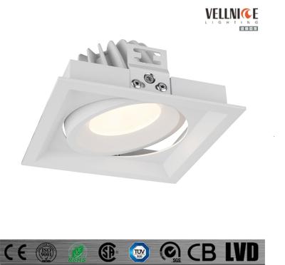 China IP54 esquadrou o diodo emissor de luz 15W/20W/30W antiglared o diâmetro Recessed 113x113xH60mm da ESPIGA do CIDADÃO do downlight à venda