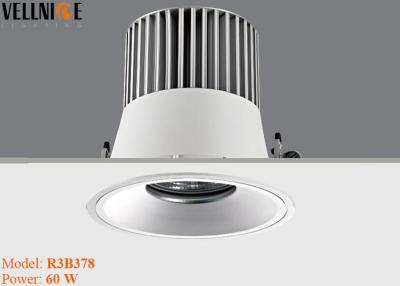 China Hight Lumen Lobby Recessed LED Down Light 60w Indoor IP20 COB Light Fixture Size 230mm for sale