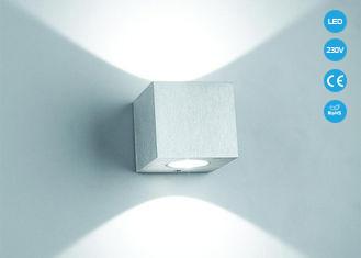 China 1W / 3W Square Indoor LED Wall Lights Down Cube Aluminum Material for sale