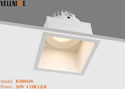 China CRI LED Downlight, luz ahuecada llevada de la forma del cuadrado 20W alto de la rejilla de la parrilla en venta