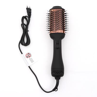 China temperature & 2 Stage Air Massage Wind Massager Acupoints Hair Adjustable Flat Hot Comb Iron Comb Electric Air Dryer One in 1 Fast Hair Straightener Brush Private Label for sale