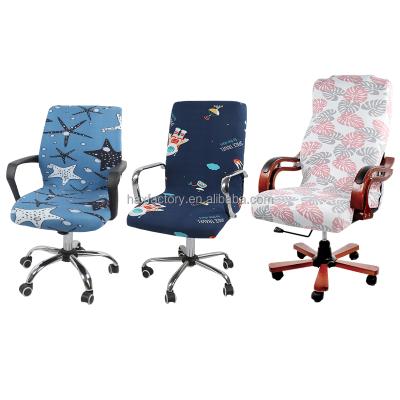 China Simple Full Color Printing Chair Cover Computer Seat Cover For Office for sale