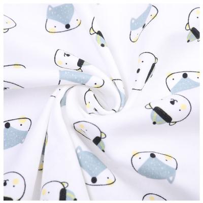 China High Quality 100% Cotton Anti-Static Printed Knit Interlock Fabric For Baby's Clothing for sale