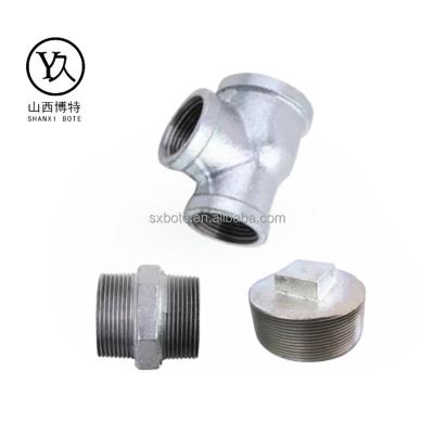 China Pipe Lines Connect 100 bushing NPT Threaded American standardMalleable Iron Pipe Fittings with BS threads for sale