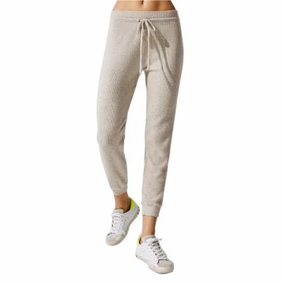 China 2021 JIEJIN Anti-wrinkle gym fitness women's joggers pants solid color sweat track pants women's joggers for sale