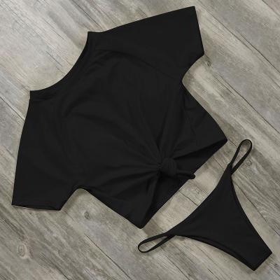 China 2020 High Waisted Thong Biquini Bikini Women Swimming Suit Breathable Hot Sexy Swimwear Wholesale Female Bikinis for sale