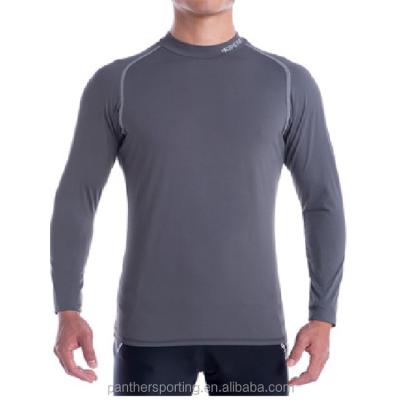 China Antibacterial Recycled Fabric Quality Assurance Polyester/Spandex Compression Wear Custom Wear Mens Compression Rash Guard for sale