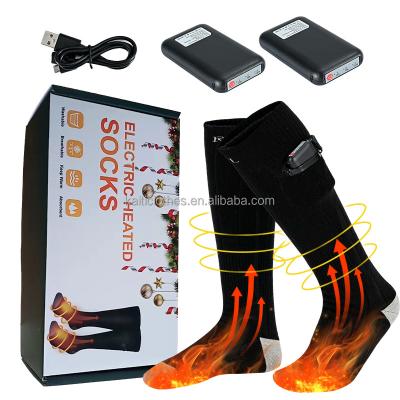 China Breathable Heating Socks Rechargeable Battery Socks For Men Women Foot Warmer Winter Indoor Outdoor Running Ski Hunting for sale