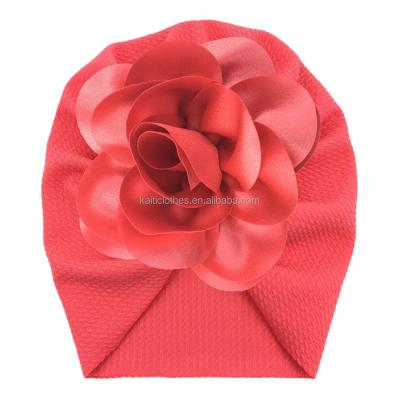 China Wholesale Baby Casual Soft And Comfortable Fabric Warm Bubble Hat With Elasticity Flower DIY Plus Hat Headwear for sale