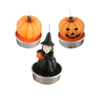 China Birthdays Halloween Candles Pumpkin Witch Style Happy Halloween Cake Decoration Candles for sale