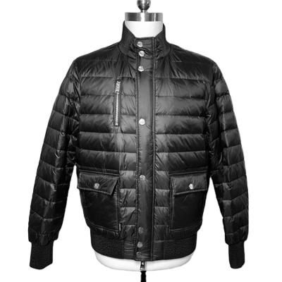 China OEM Gray Duck Down Men Down Jacket Warm Windproof High Quality Waterproof for sale