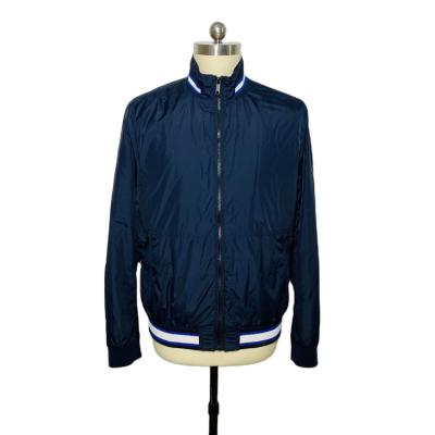 China Cheap Wholesale Custom Made High Quality Waterproof Navy Blue Men's Bomber Jacket for sale