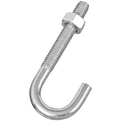 China Industry Stainless Steel L Bolt 304 316 A2-70 A4-80 m16 J Bolt For Roofing for sale