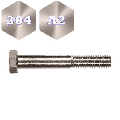 China DIN933/931 Fastener High Tensile Steel Bolt Hex Bolt Stainless Steel Hex Bolt High StrengthHex OEM/ODM Head Bolt for sale