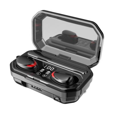 China True IPX7 Earbuds M15 TWS Waterproof Wireless Earphone 5.1 True Stereo Headset Sports Gaming Headset With LED Charging Box for sale