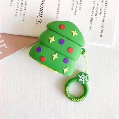 China Stylish Merry Christmas For Airpods Case Tree Elks Case Earphone Cartoon Silicone Case for sale