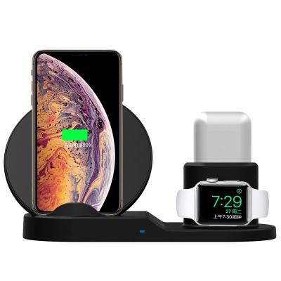 China 3in1 Qi Wireless Charging Devices Dock Qi-enabled Wireless Charger For Apple iPhone Watch Earphone for sale