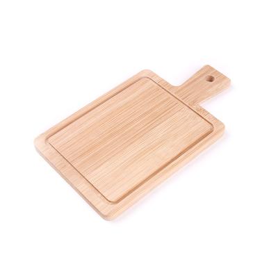 China New Viable Pizza Serving Board Pizza Paddle Cutting Board with Wooden Handle and Juice Trough Catering Service Homemade Baking Cheese for sale