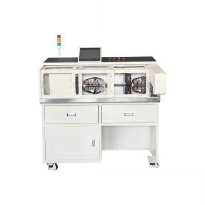 China Multifunctional Made in China Wire Cutting Stripping Machine with Servo Motor and Rotary Blade for EV Cable Big 6-200mm Square WR-9850L for sale