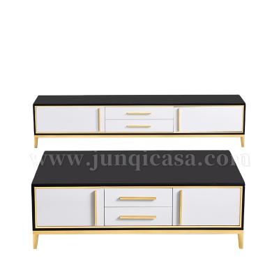 China New Design Tv Stand Set Hot Sale Furniture Coffee Table  JQ-2006 Living Room Furniture for sale