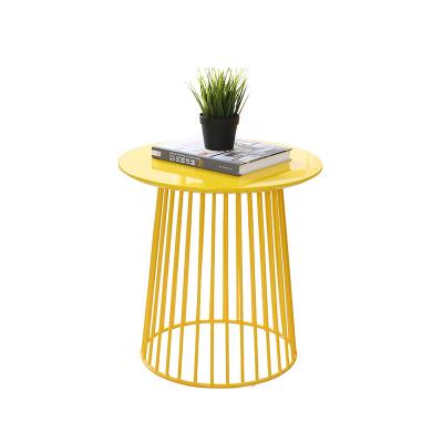 China modern design wood coffee table colorful center table cage side table for sale