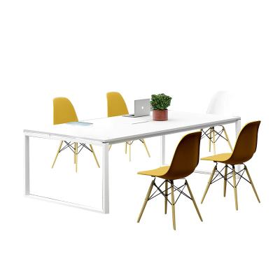 China Conference Table Simple Modern Desk Meeting Chair And Table Combination for sale