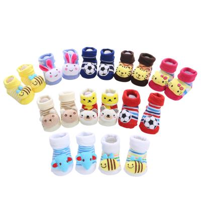 China Wholesale Anti-skid Mixed Design Cotton Baby Anti-Skid Socks for sale