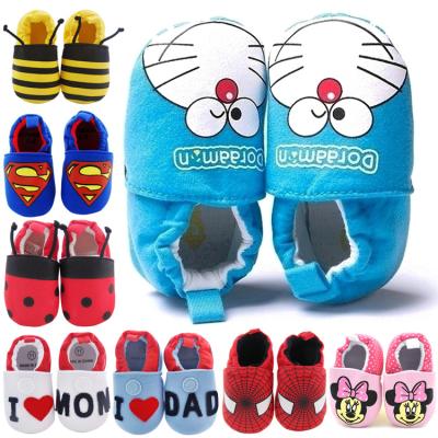 China Wholesale Soft Unique Fantasy Cartoon Printed Infant Newborn Baby Shoes for sale