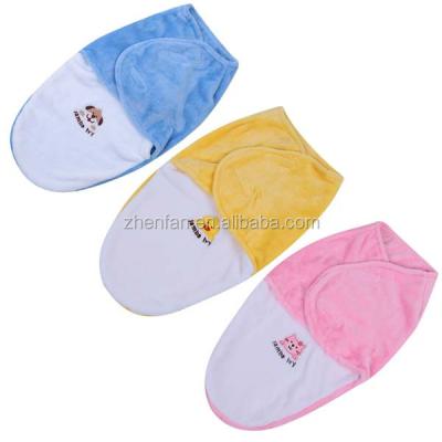 China Soft Fleece Wrap Newborn Breathable Sleeping Receiving Bag Bedding Baby Blanket Wrap for sale