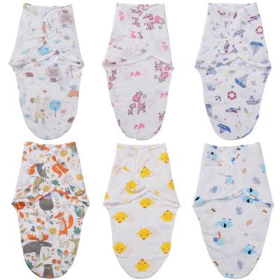 China 100% Cotton Muslin Sleeping Bag Anti-pilling Baby Wraps for sale