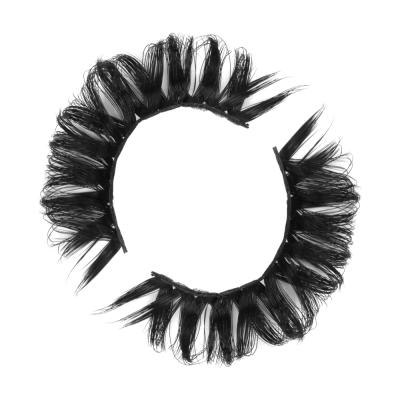 China 3D Faux Mink C D Mink Curl Deep Crisscross Strip Eyelash Extension Russian False Eyelashes Crisscros Lashes for sale