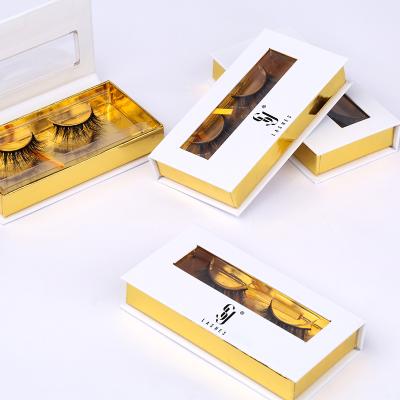 China 25-30 Times Make Your Own Brand 3D Thick Handmade Private Label Mink Eyelash Vendor With Custom Packaging for sale