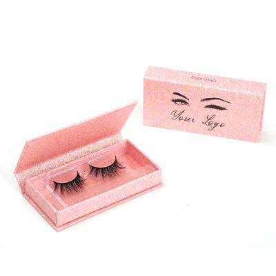 China SY durable shuying custom 25mm tapered mink eyelash packaging box create your own brand eye lashes for sale