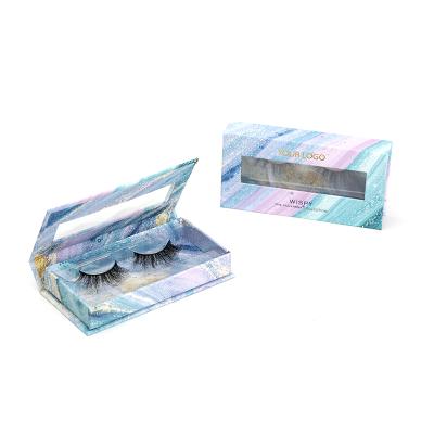 China Durable SY shuying private label lashes natural custom packaging box real eyelash strip mink 3d lashes for sale