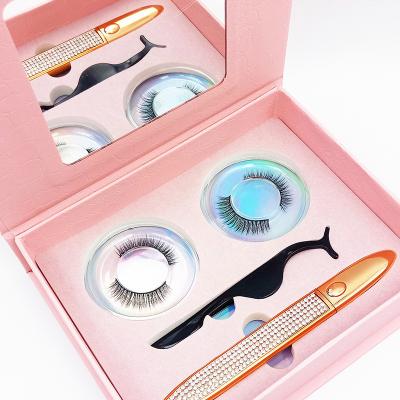 China 25-30 Times Lash Vendors Make Your Own Top Brand Customized Lashes & Eyeliner Boxes Vegan Factory Fiber Faux Mink Eyelash Kit for sale