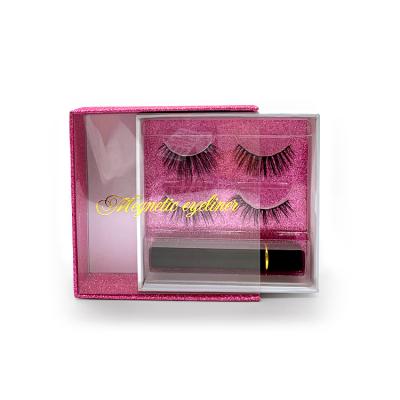 China Durable SY Lash Magnetic Eyeliner Lash Set Custom Magnetic Eyelashes from Shuying 2 Pairs in Magnetic Gift Box for sale