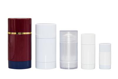 China 0.2oz - 2.5oz AS Round Clear Deodorant Containers Packaging Tubes 6g 15g 30g 50g 75g for sale